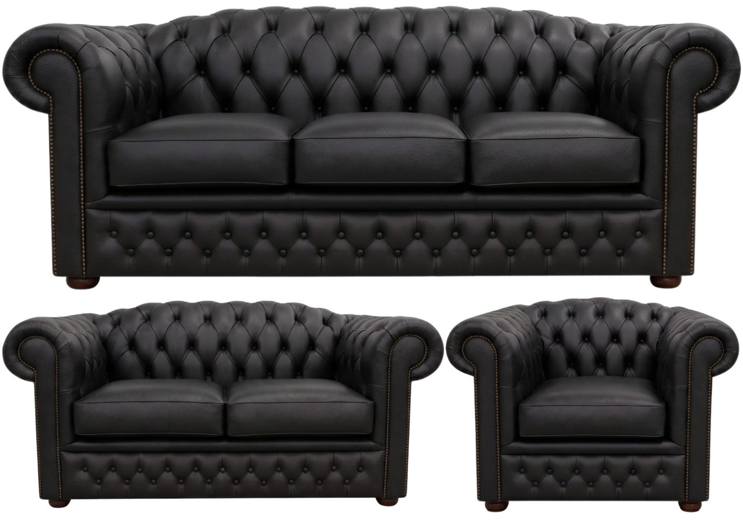 The Royale Chesterfield 3 Piece Suite