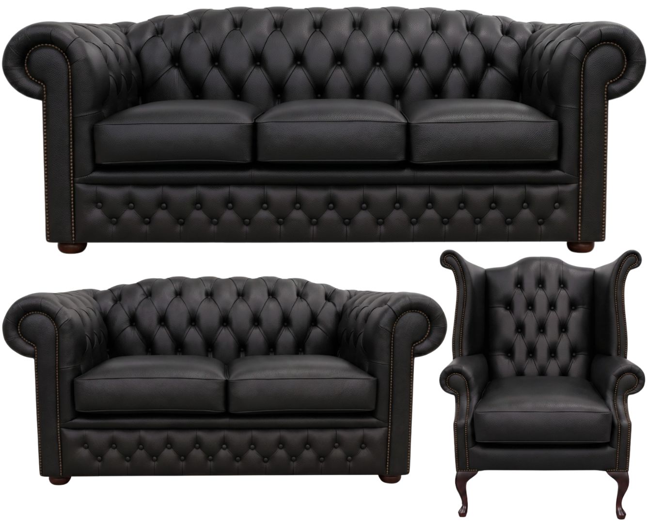The Royale Chesterfield 3 Piece Suite