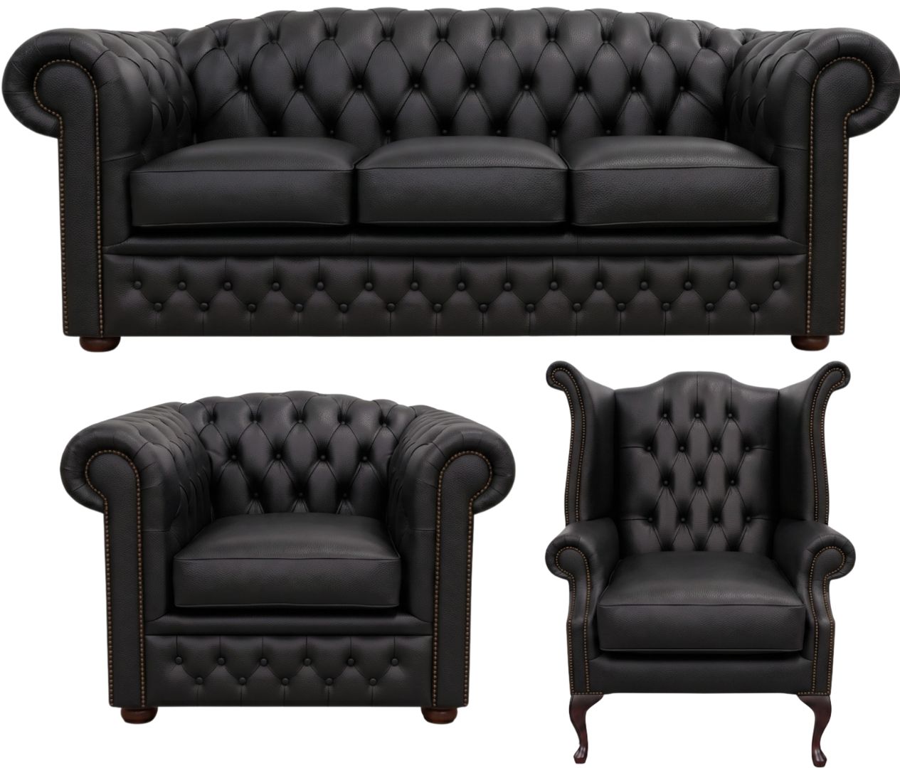 The Royale Chesterfield 3 Piece Suite