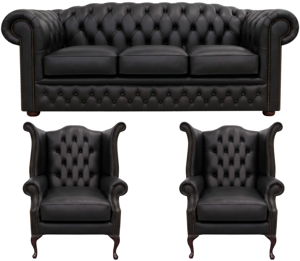The Royale Chesterfield 3 Piece Suite