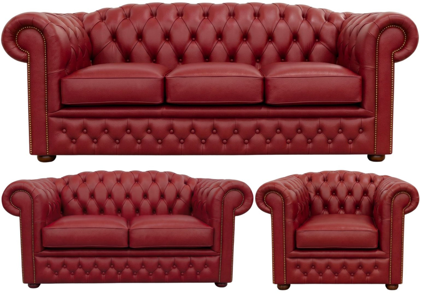 The Royale Chesterfield 3 Piece Suite