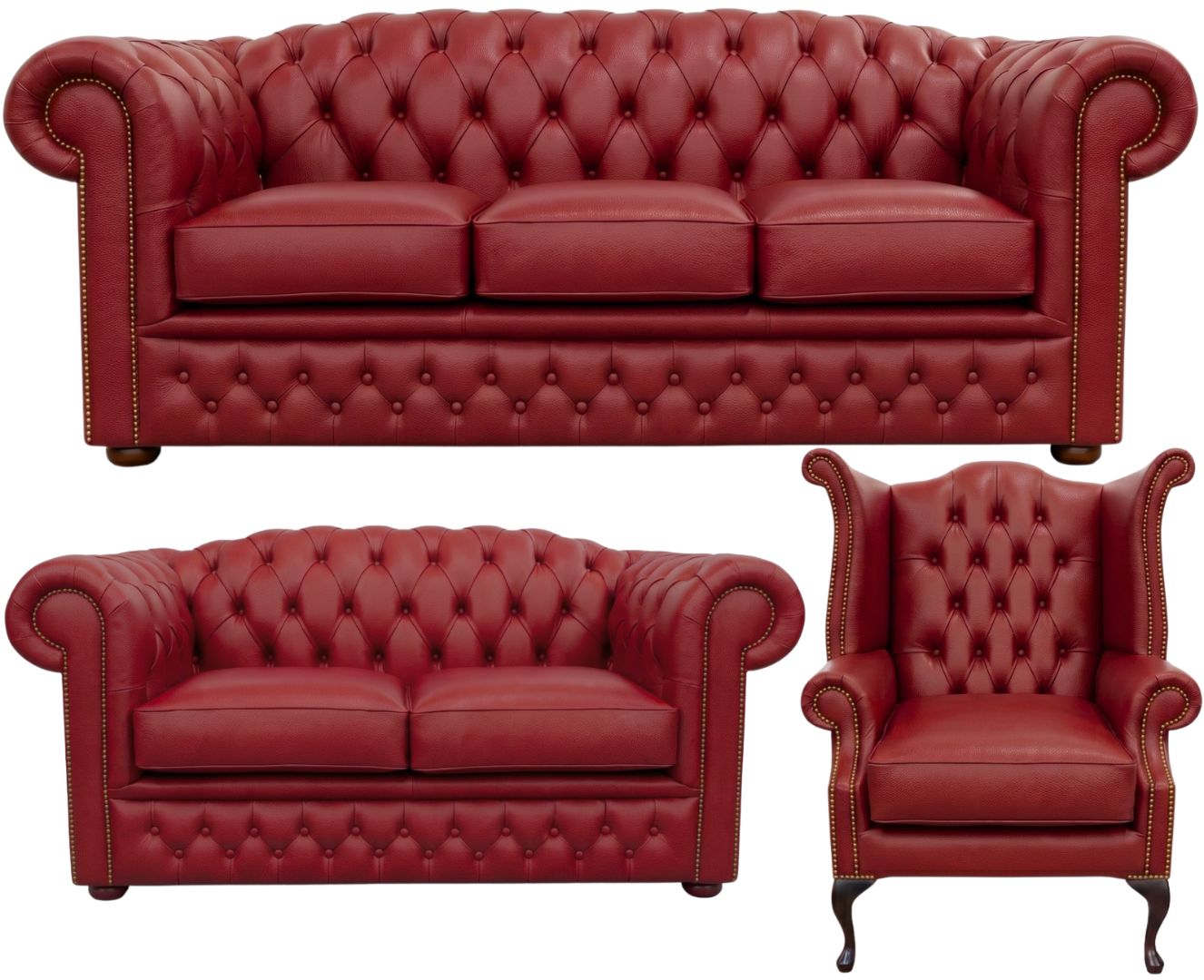 The Royale Chesterfield 3 Piece Suite