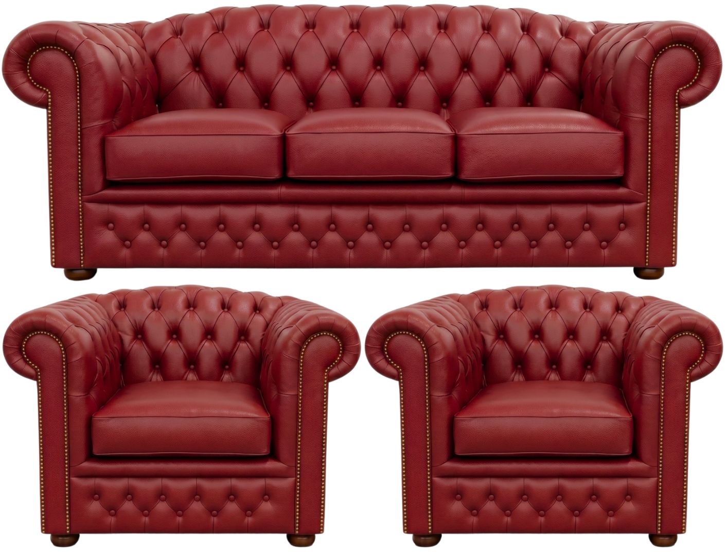 The Royale Chesterfield 3 Piece Suite