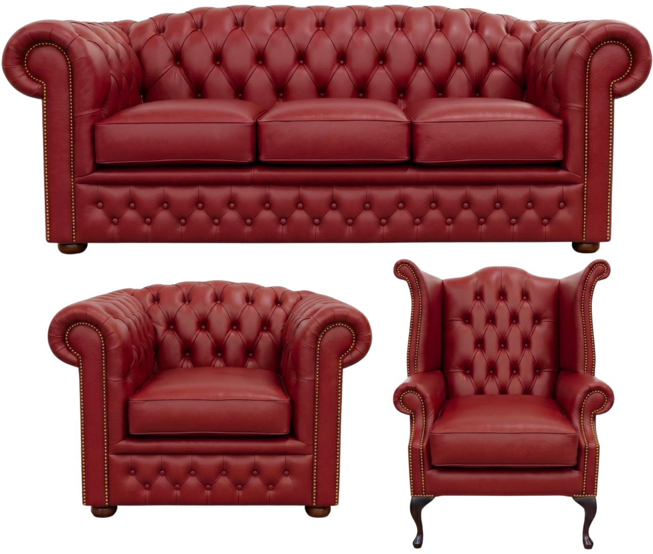 The Royale Chesterfield 3 Piece Suite