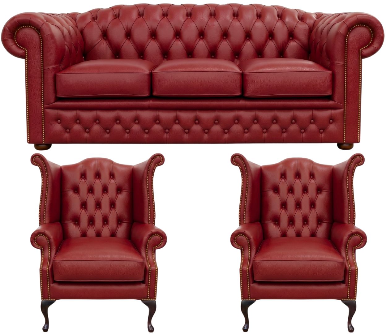 The Royale Chesterfield 3 Piece Suite