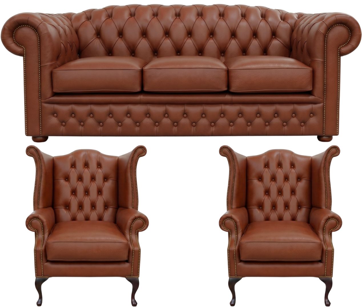 The Royale Chesterfield 3 Piece Suite