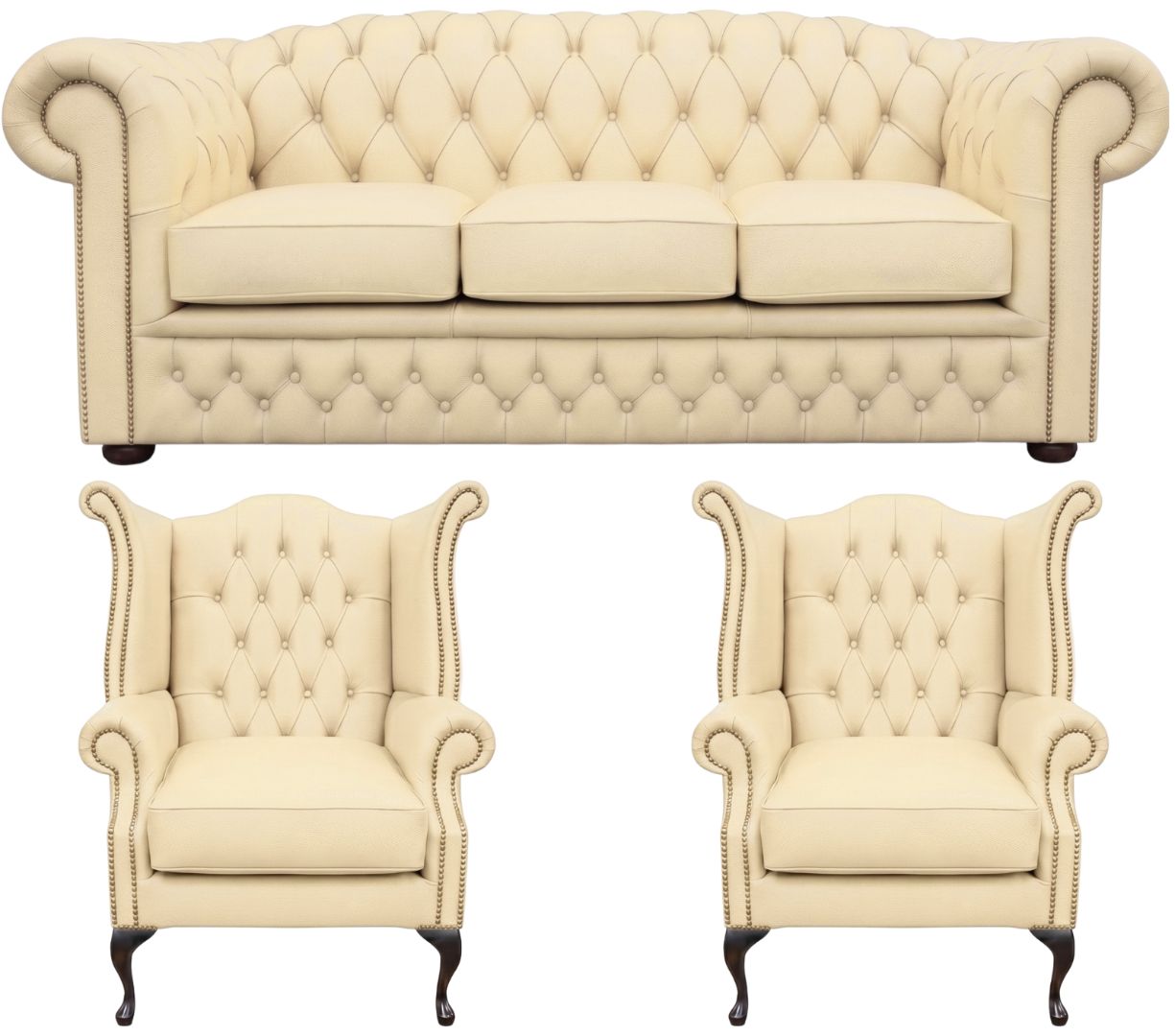 The Royale Chesterfield 3 Piece Suite