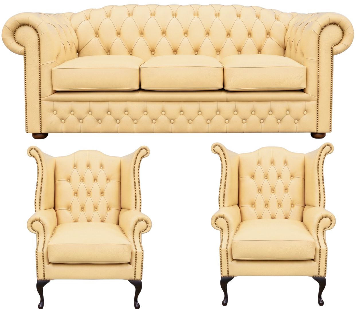 The Royale Chesterfield 3 Piece Suite