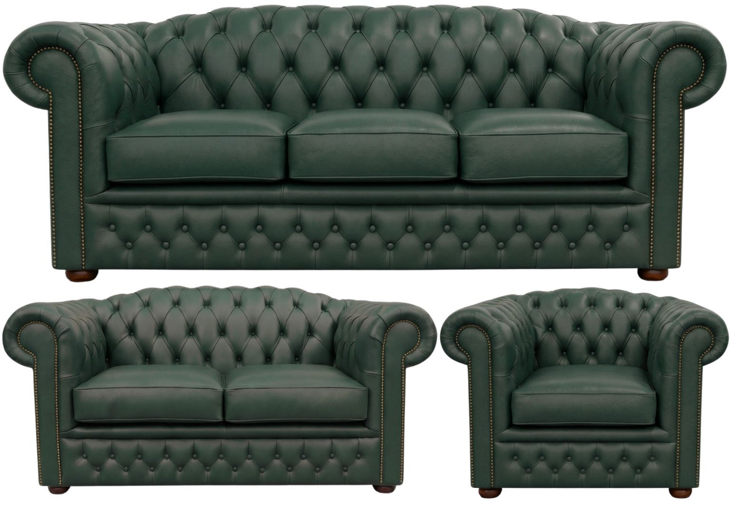 The Royale Chesterfield 3 Piece Suite