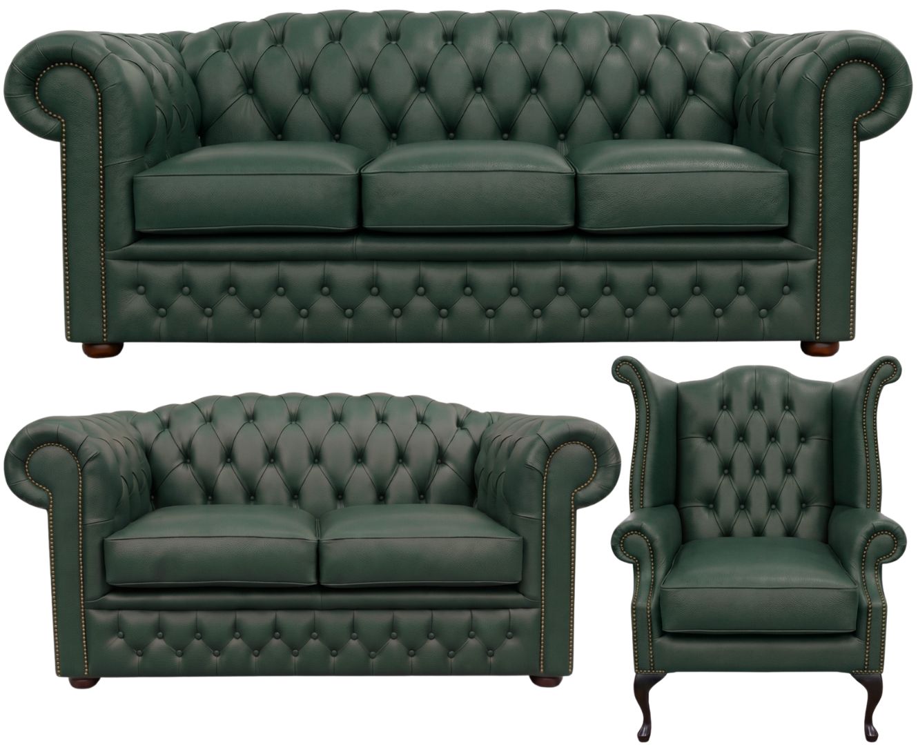 The Royale Chesterfield 3 Piece Suite