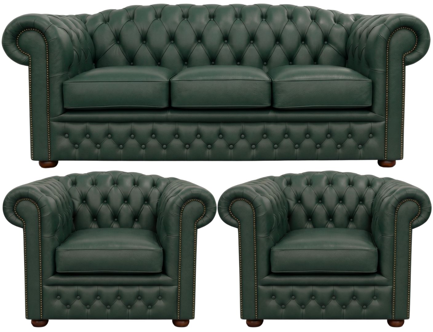 The Royale Chesterfield 3 Piece Suite