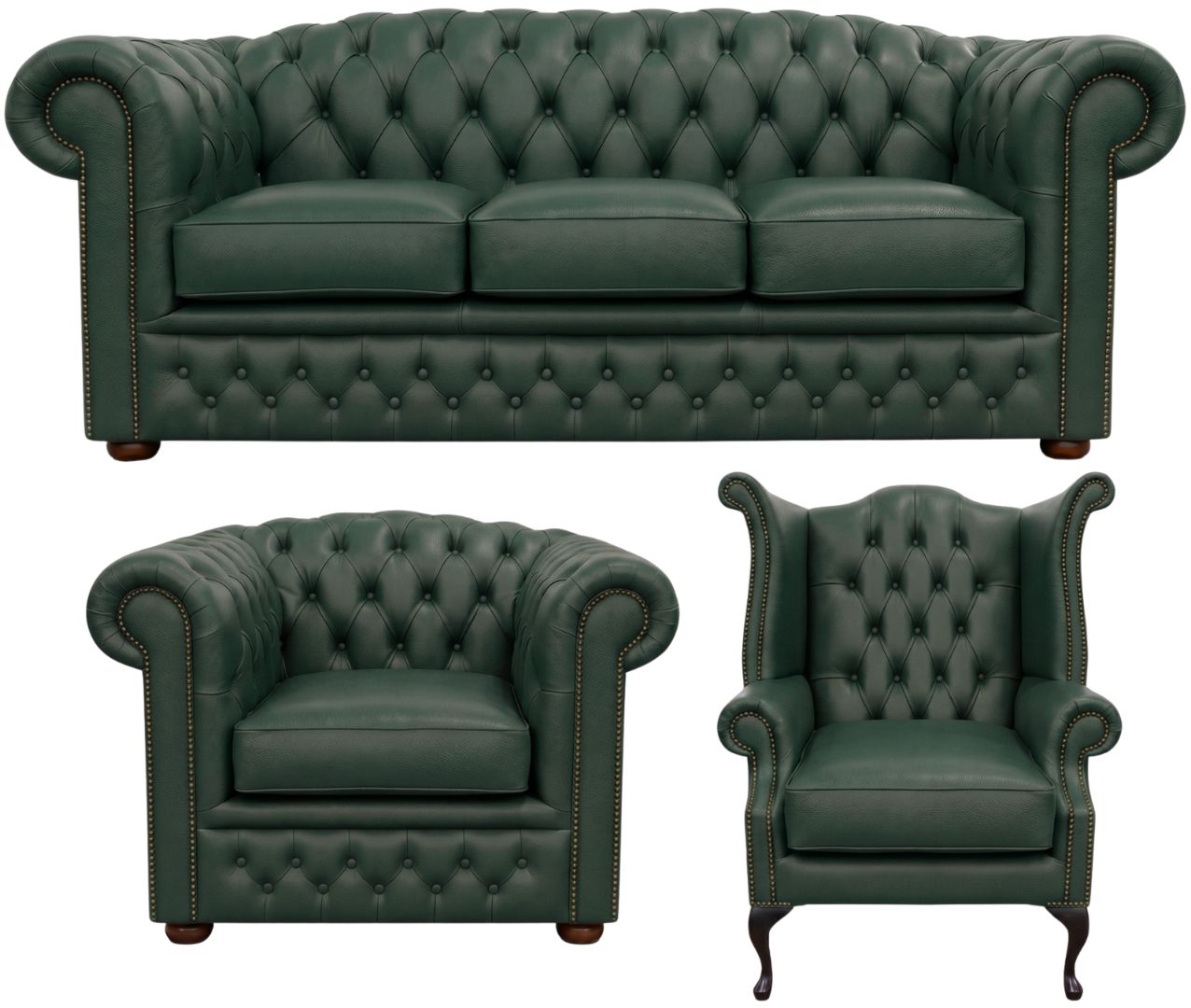 The Royale Chesterfield 3 Piece Suite