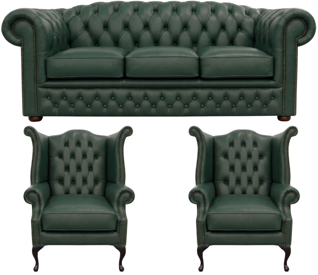 The Royale Chesterfield 3 Piece Suite