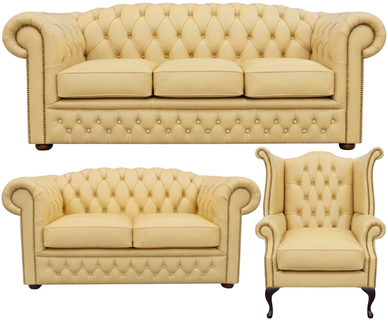 The Royale Chesterfield 3 Piece Suite
