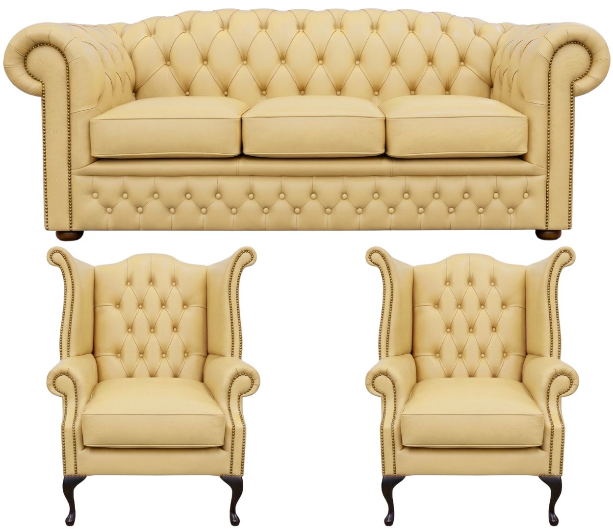 The Royale Chesterfield 3 Piece Suite