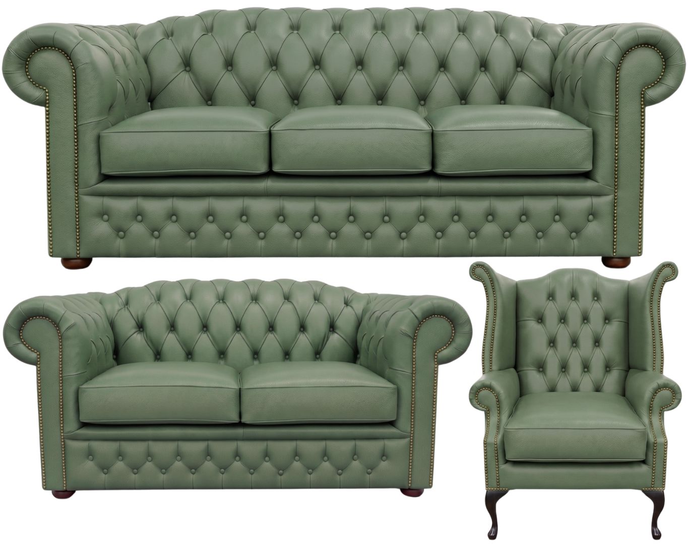 The Royale Chesterfield 3 Piece Suite