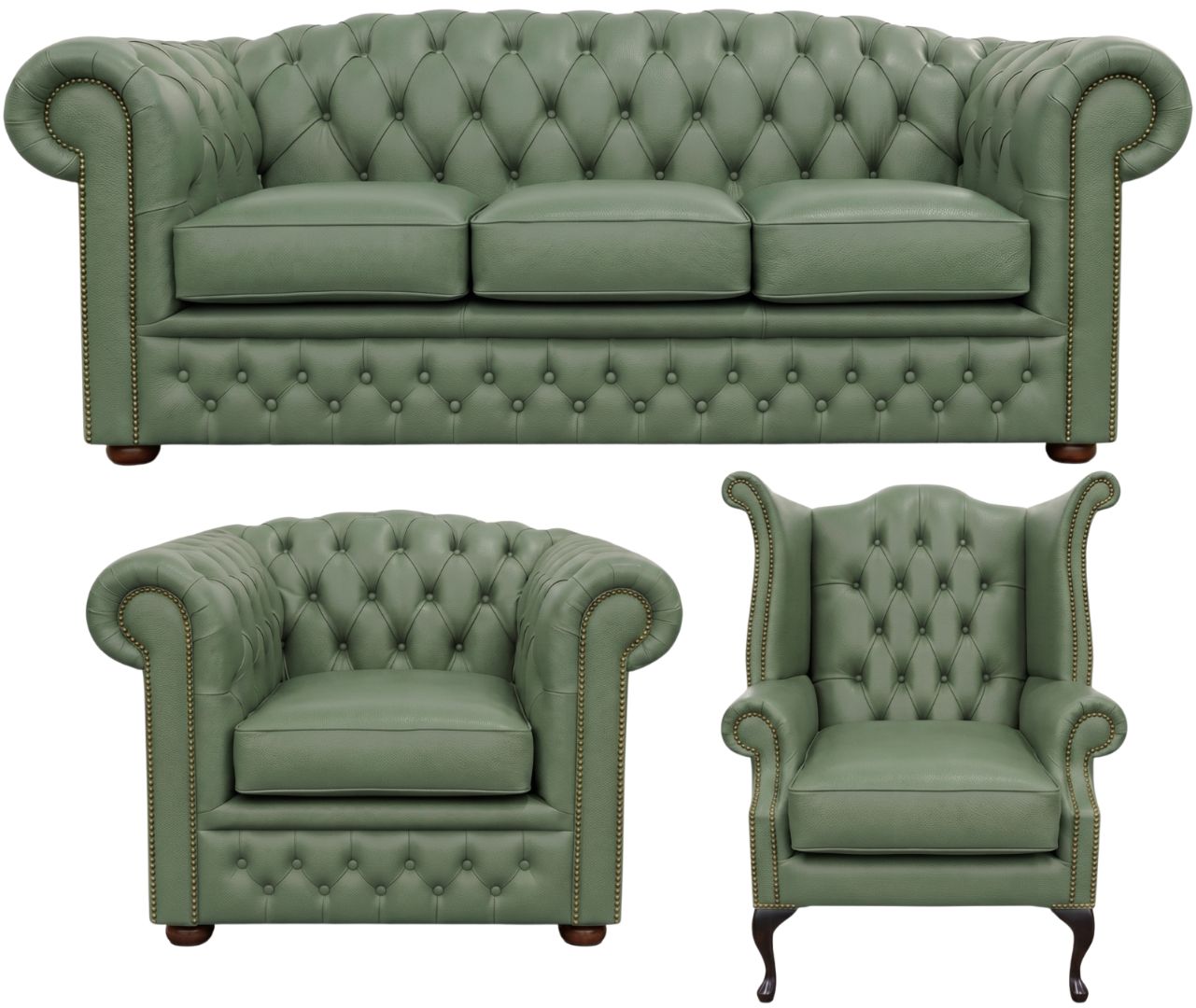 The Royale Chesterfield 3 Piece Suite