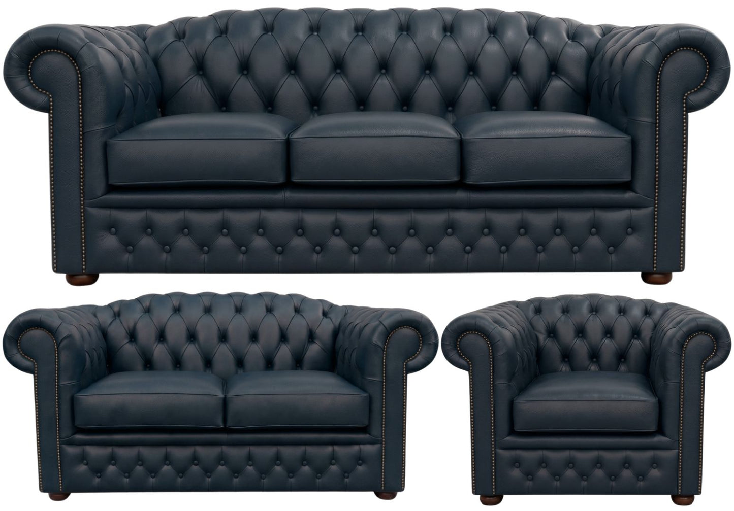The Royale Chesterfield 3 Piece Suite