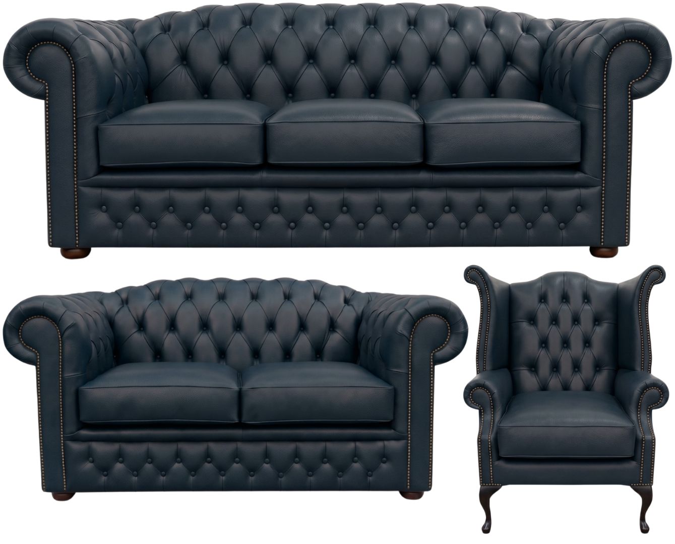 The Royale Chesterfield 3 Piece Suite