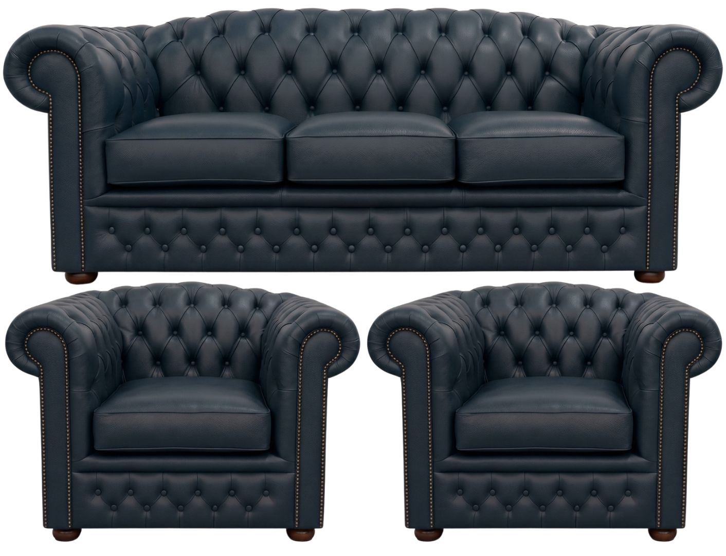 The Royale Chesterfield 3 Piece Suite