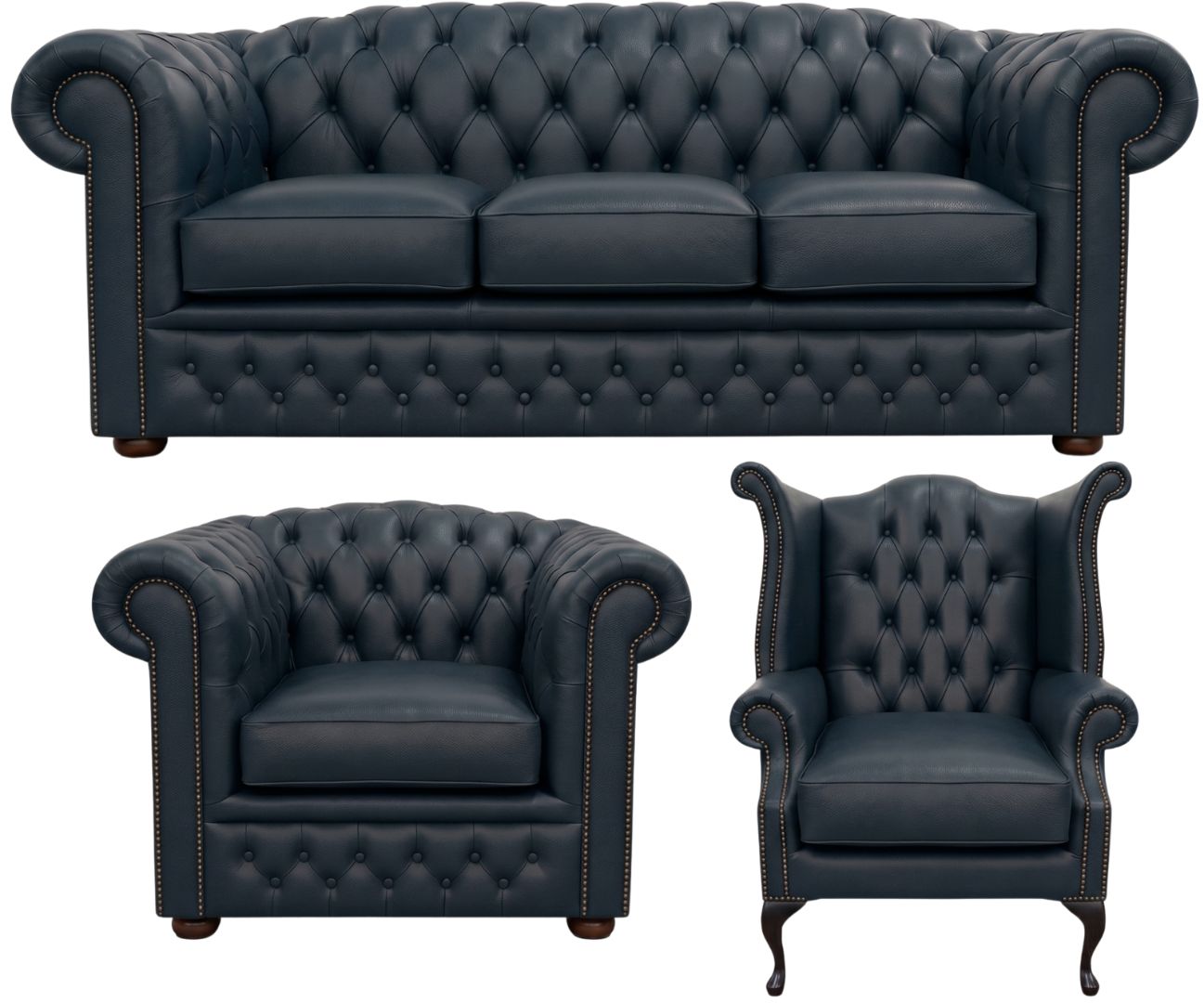 The Royale Chesterfield 3 Piece Suite