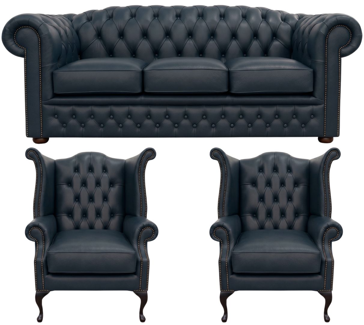 The Royale Chesterfield 3 Piece Suite