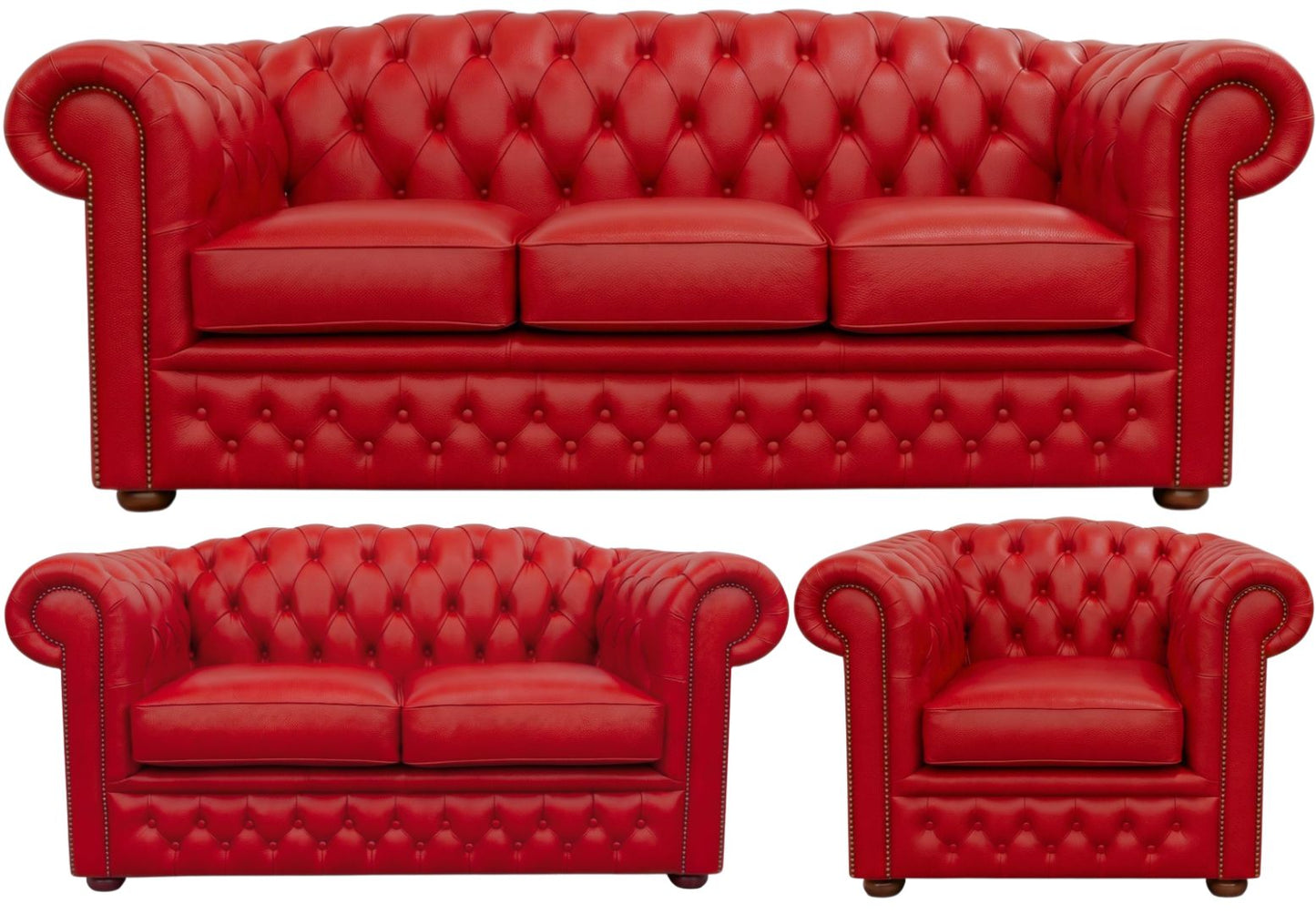 The Royale Chesterfield 3 Piece Suite
