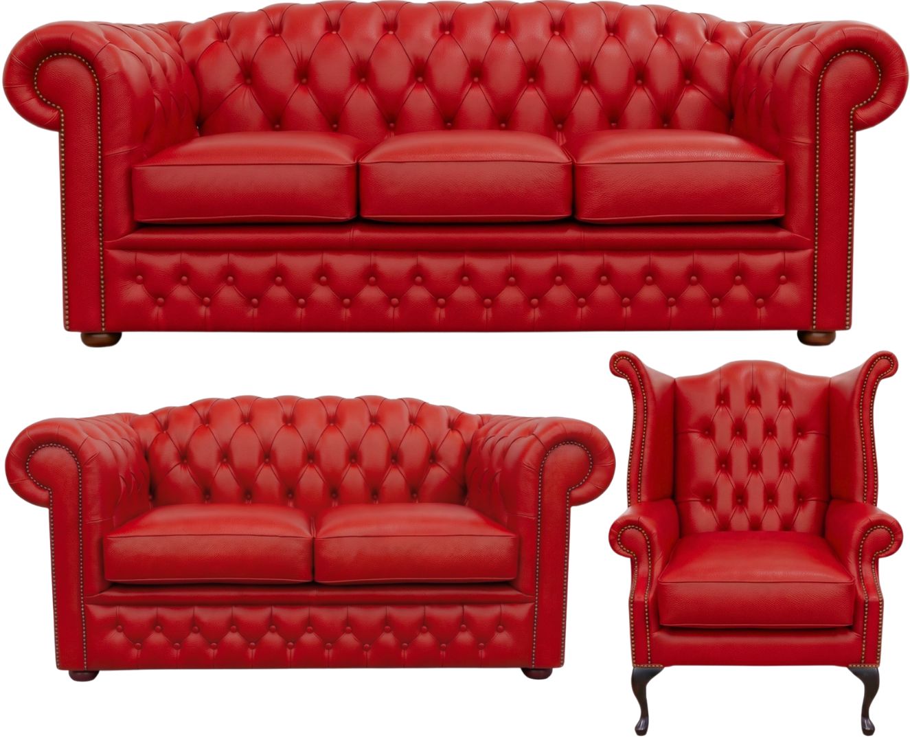 The Royale Chesterfield 3 Piece Suite