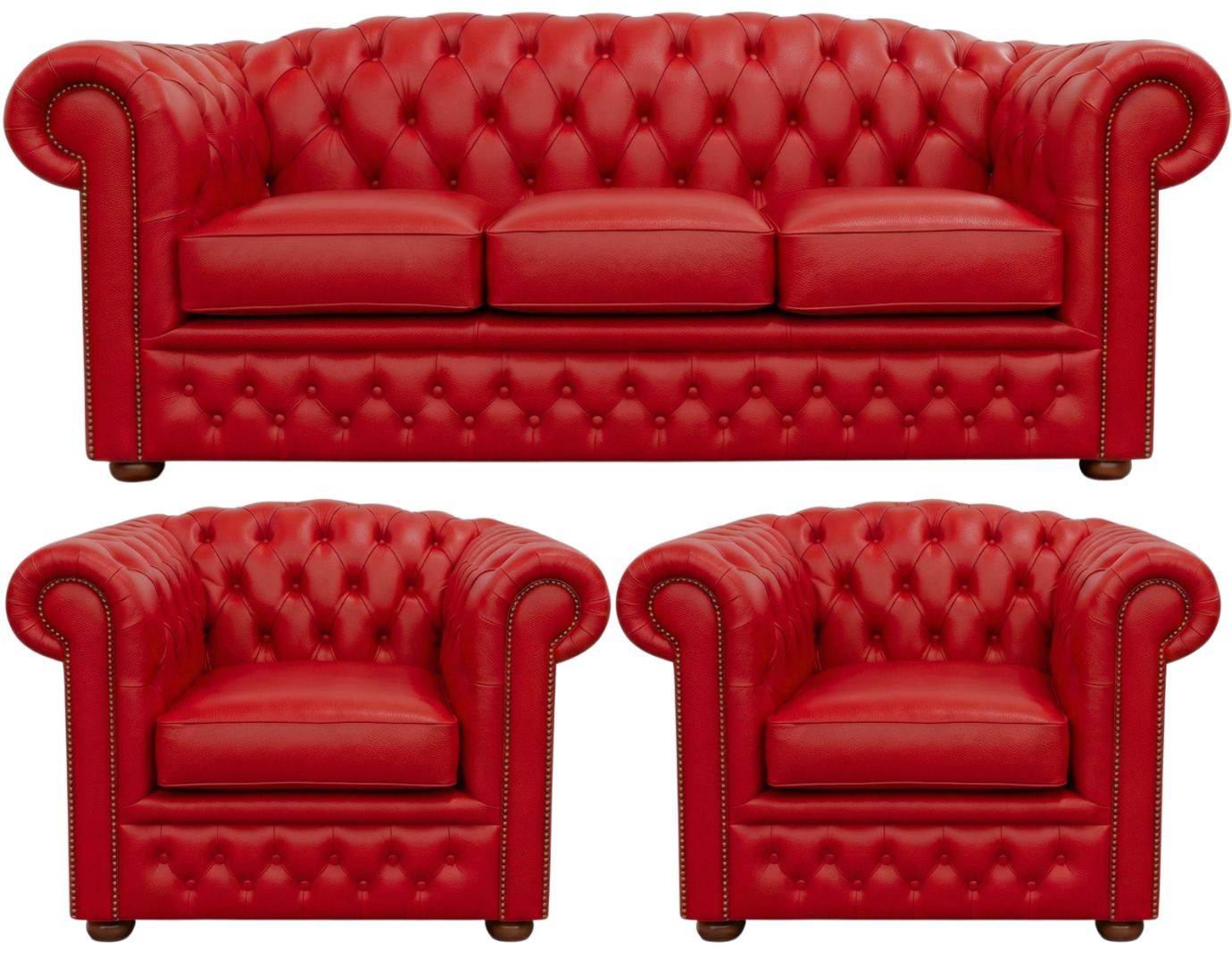 The Royale Chesterfield 3 Piece Suite