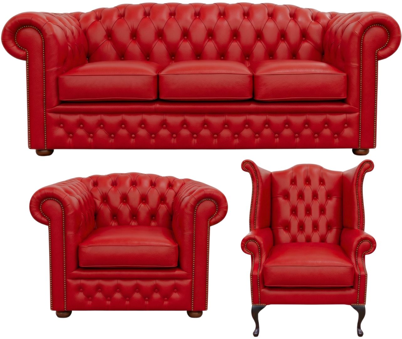 The Royale Chesterfield 3 Piece Suite