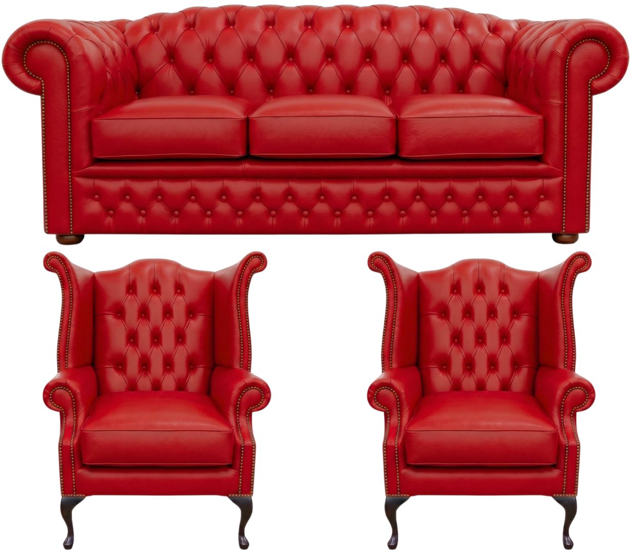 The Royale Chesterfield 3 Piece Suite