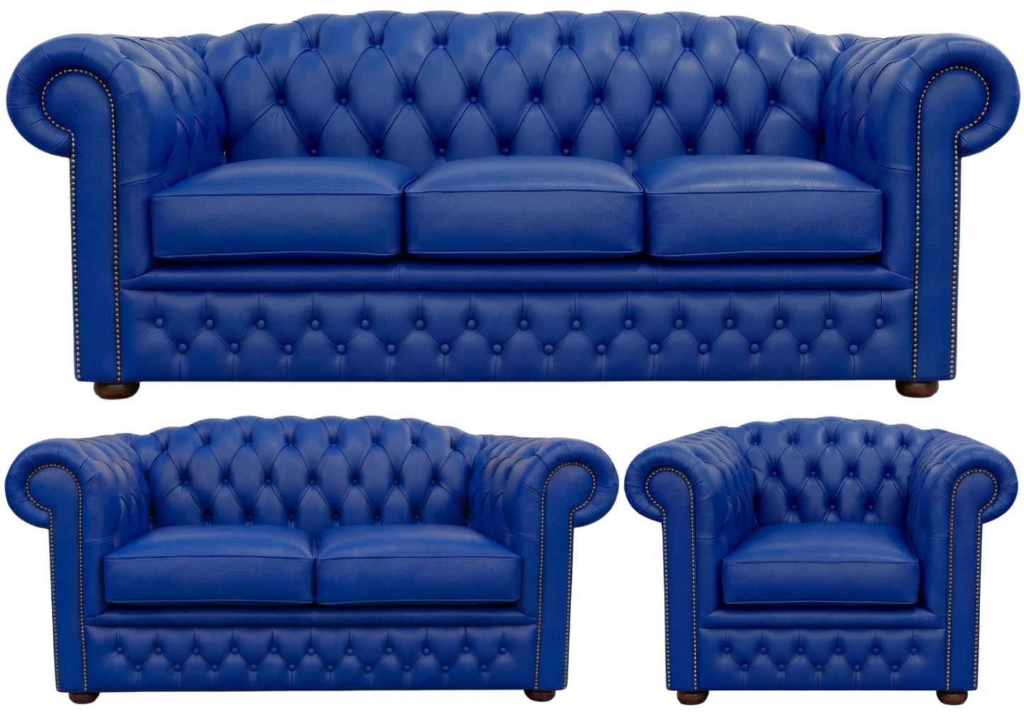 The Royale Chesterfield 3 Piece Suite