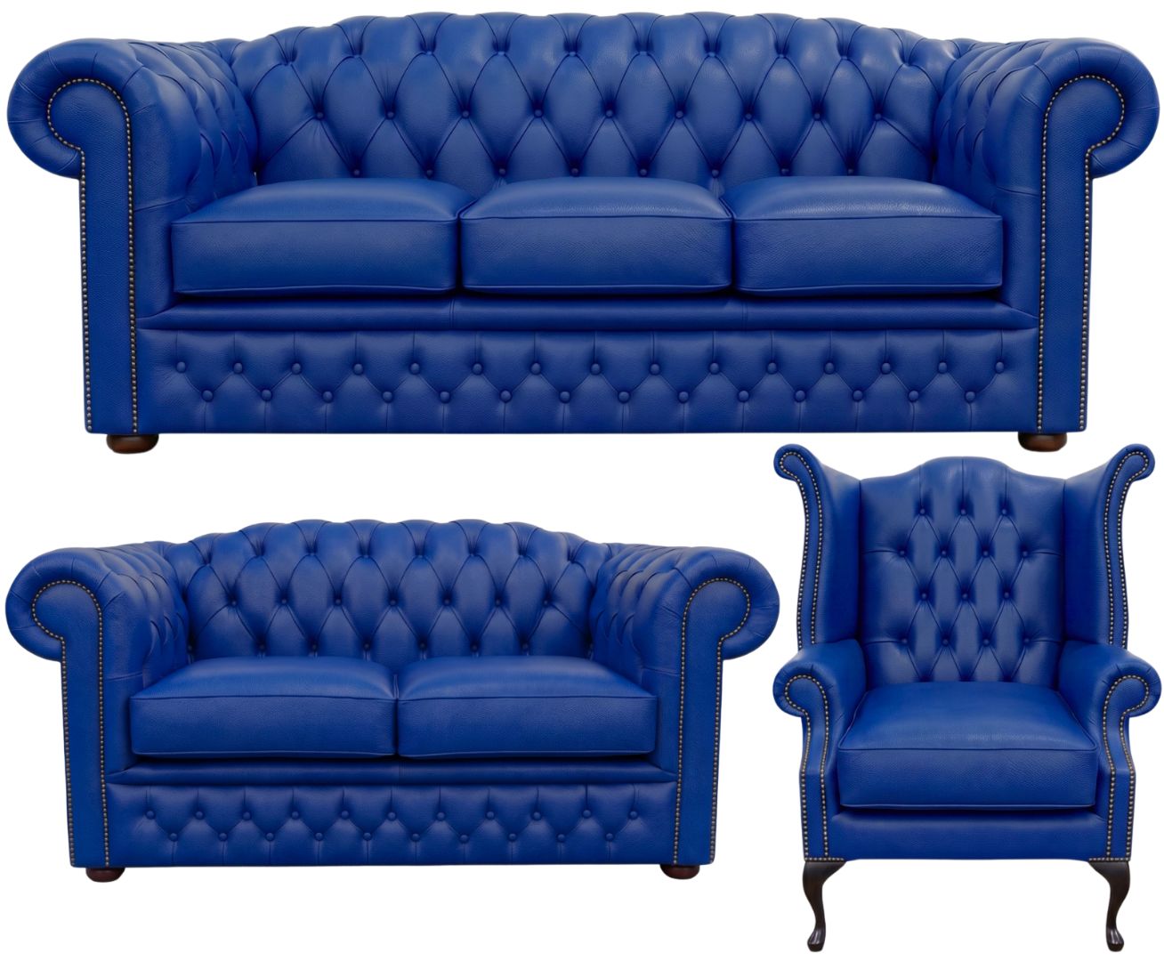 The Royale Chesterfield 3 Piece Suite