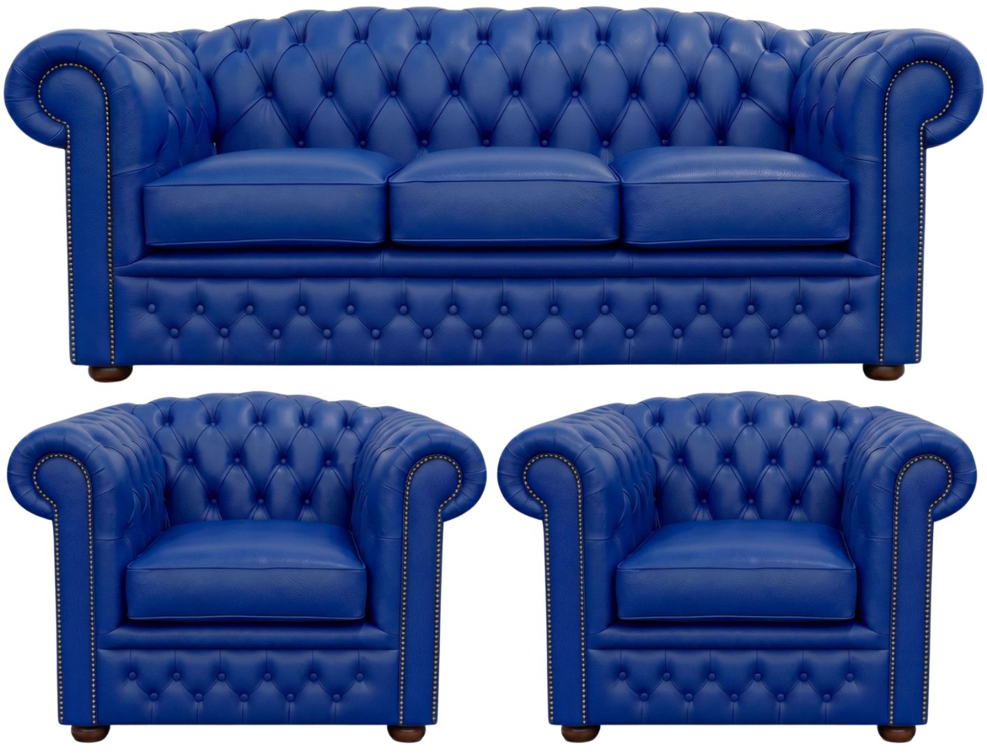 The Royale Chesterfield 3 Piece Suite