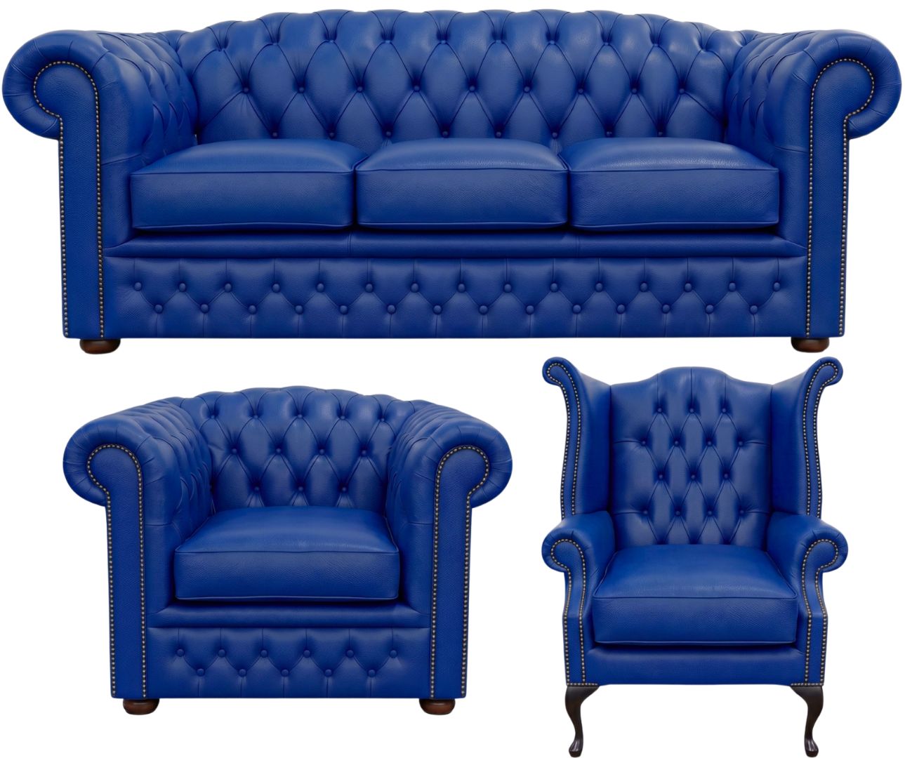 The Royale Chesterfield 3 Piece Suite