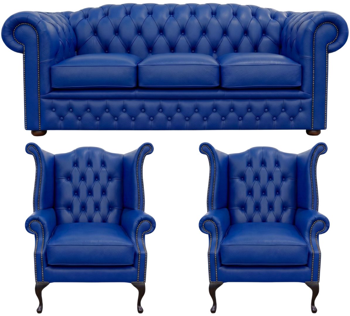The Royale Chesterfield 3 Piece Suite