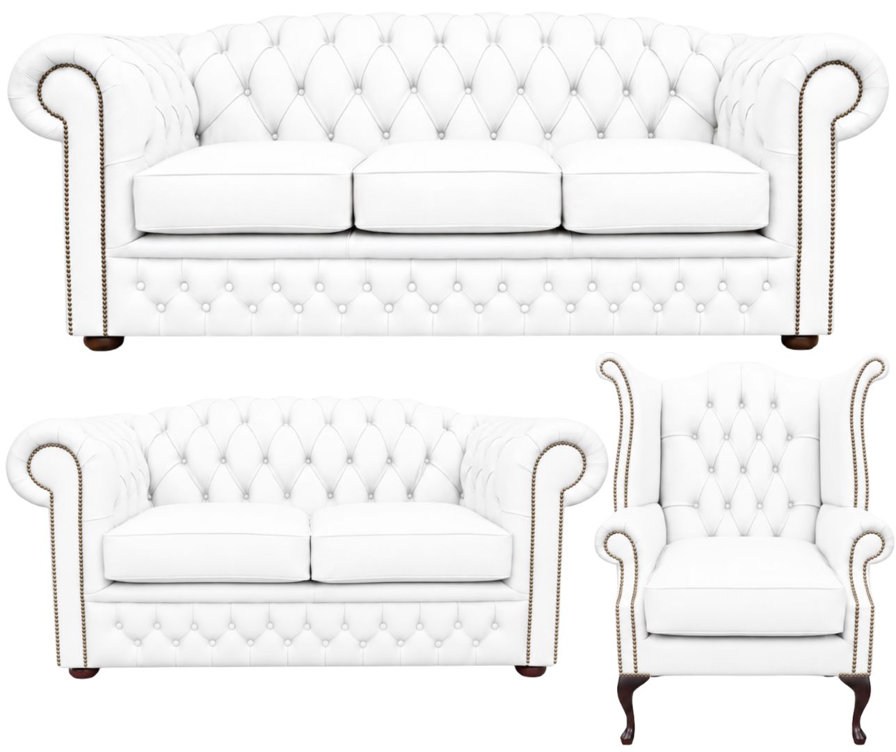 The Royale Chesterfield 3 Piece Suite