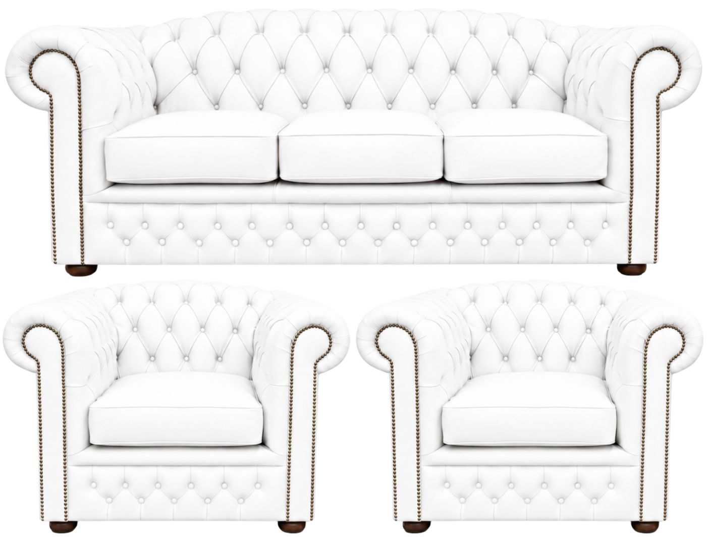 The Royale Chesterfield 3 Piece Suite