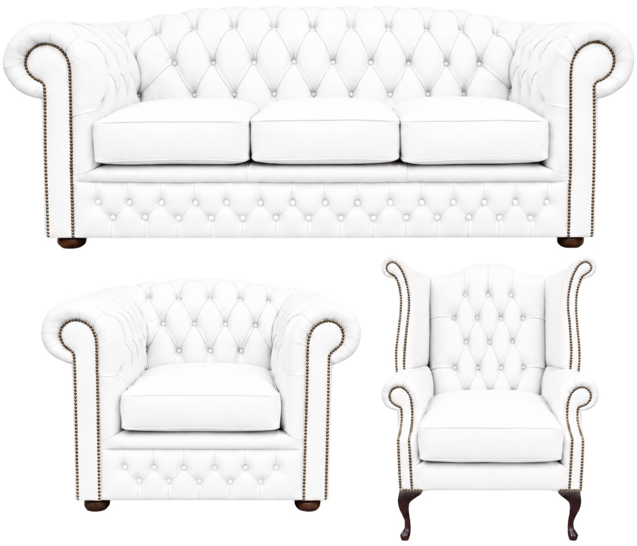 The Royale Chesterfield 3 Piece Suite