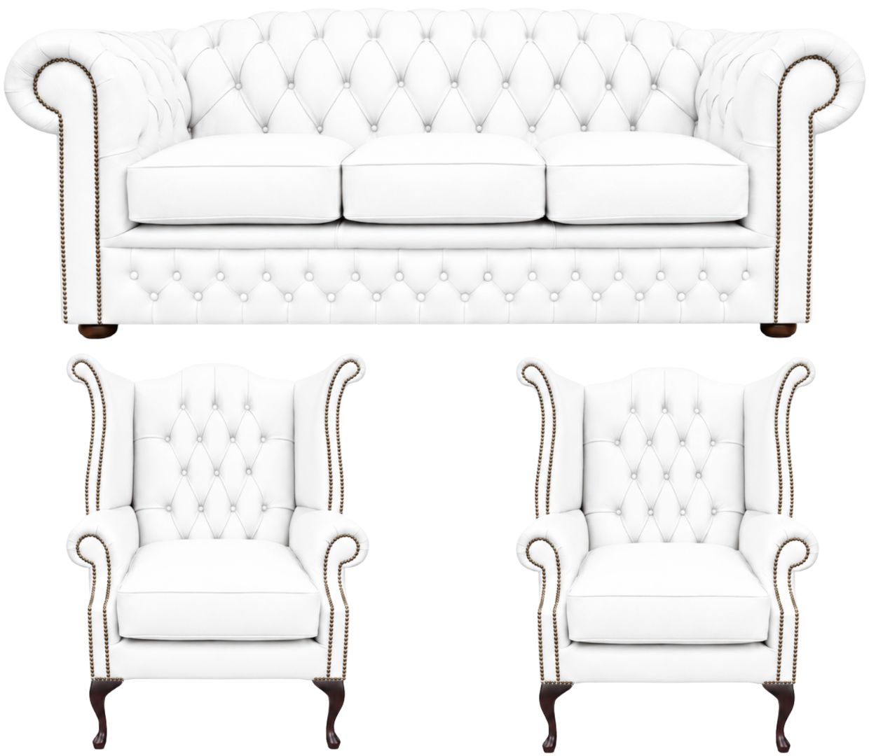The Royale Chesterfield 3 Piece Suite