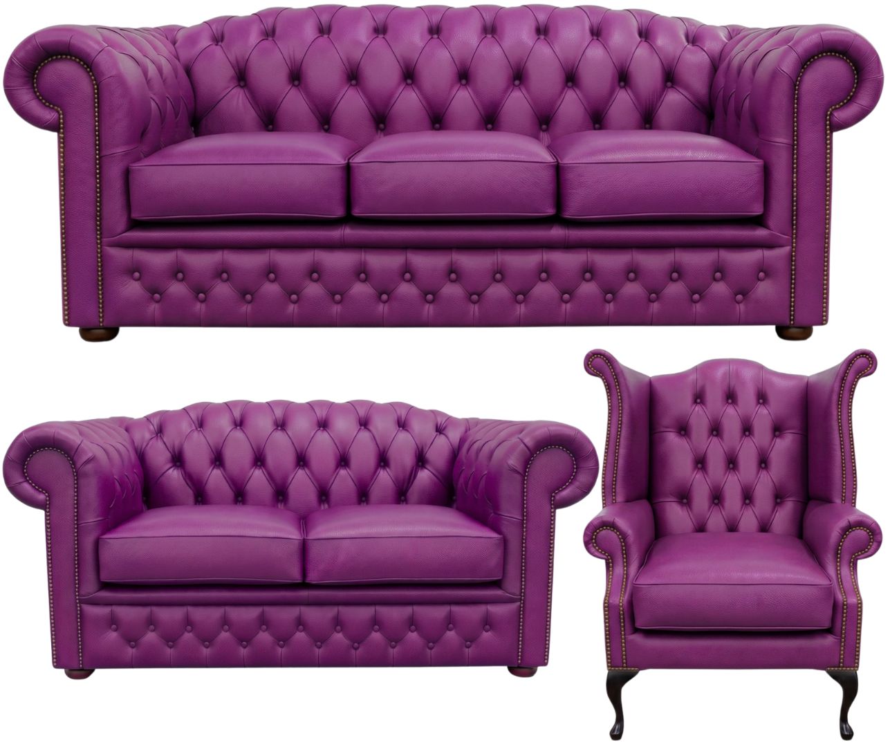 The Royale Chesterfield 3 Piece Suite