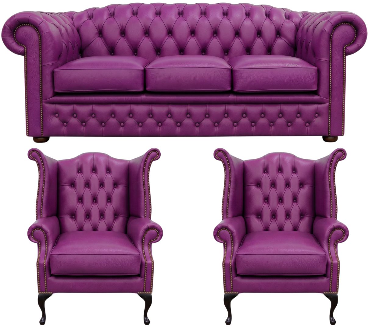 The Royale Chesterfield 3 Piece Suite