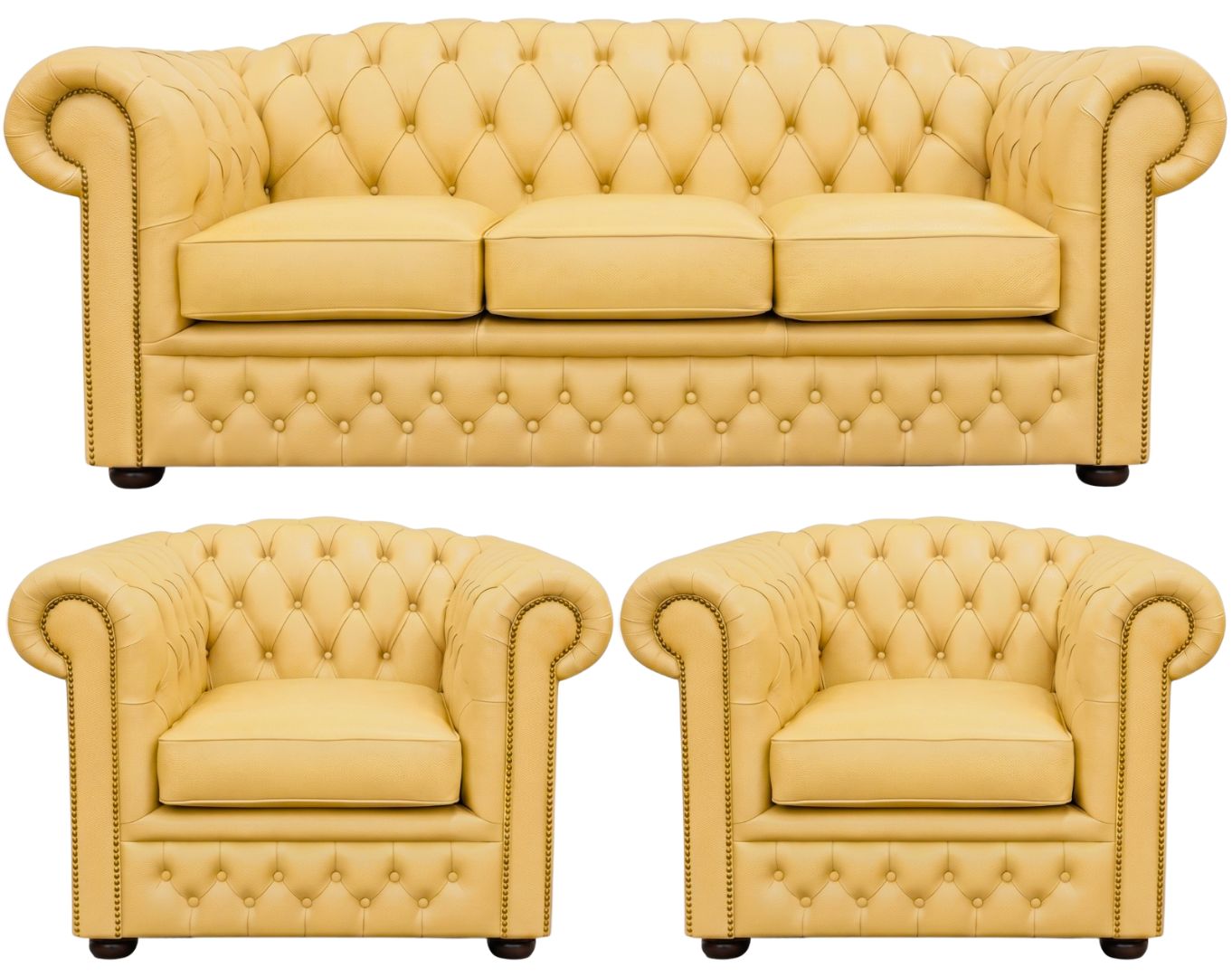The Royale Chesterfield 3 Piece Suite
