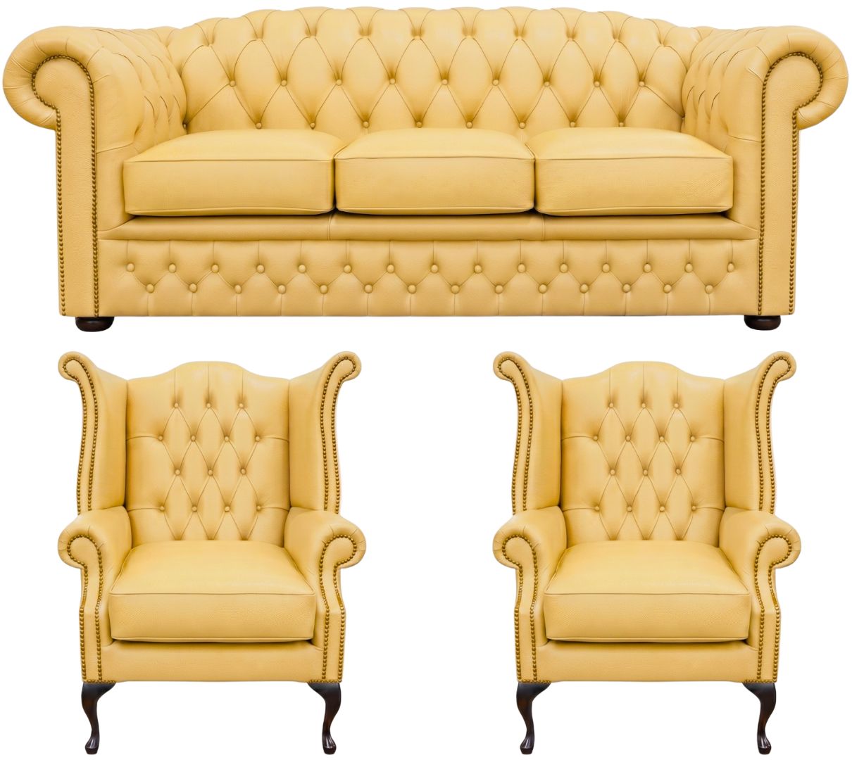The Royale Chesterfield 3 Piece Suite
