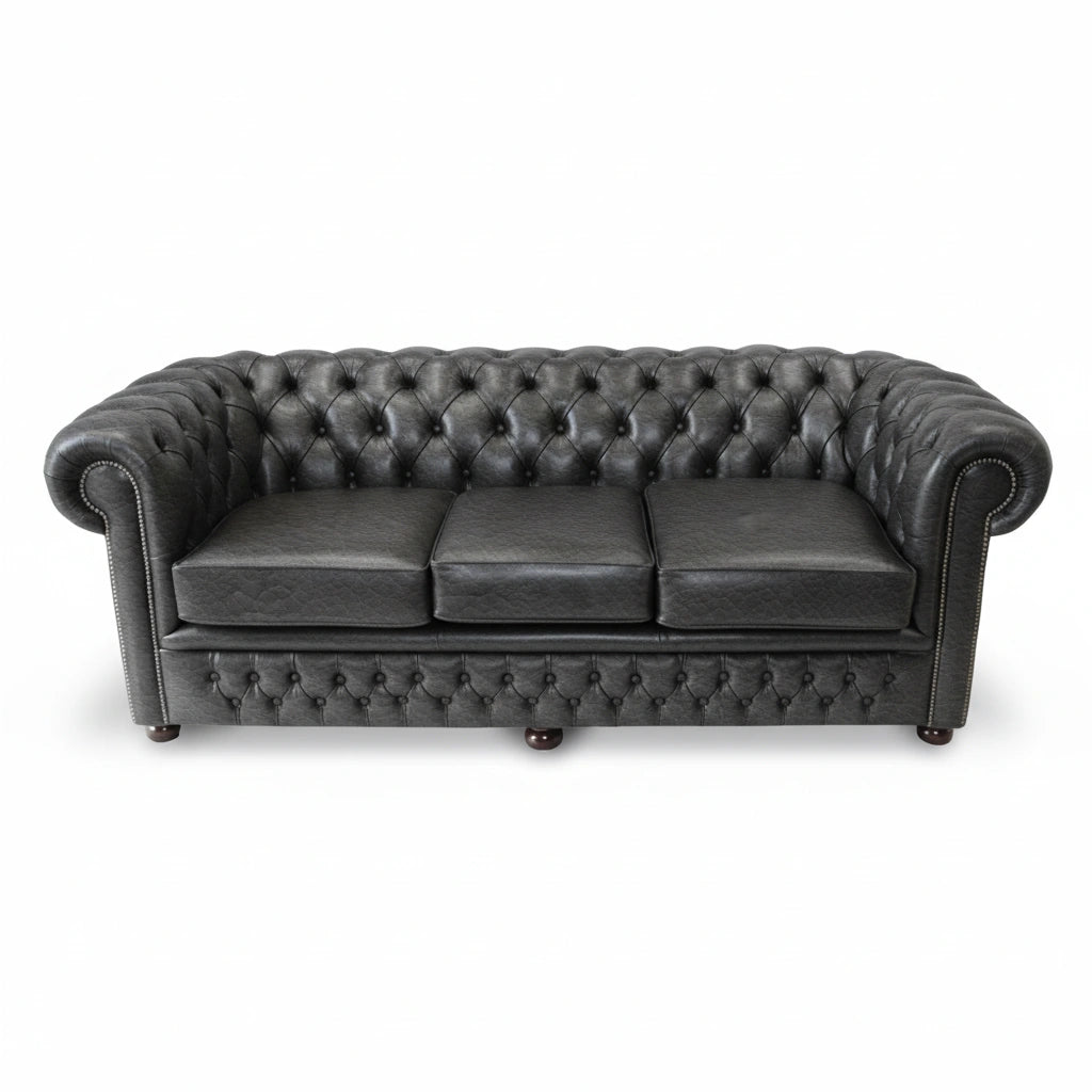 The Durham Chesterfield 3 Seat Sofa Bed, color: Windsor Birch